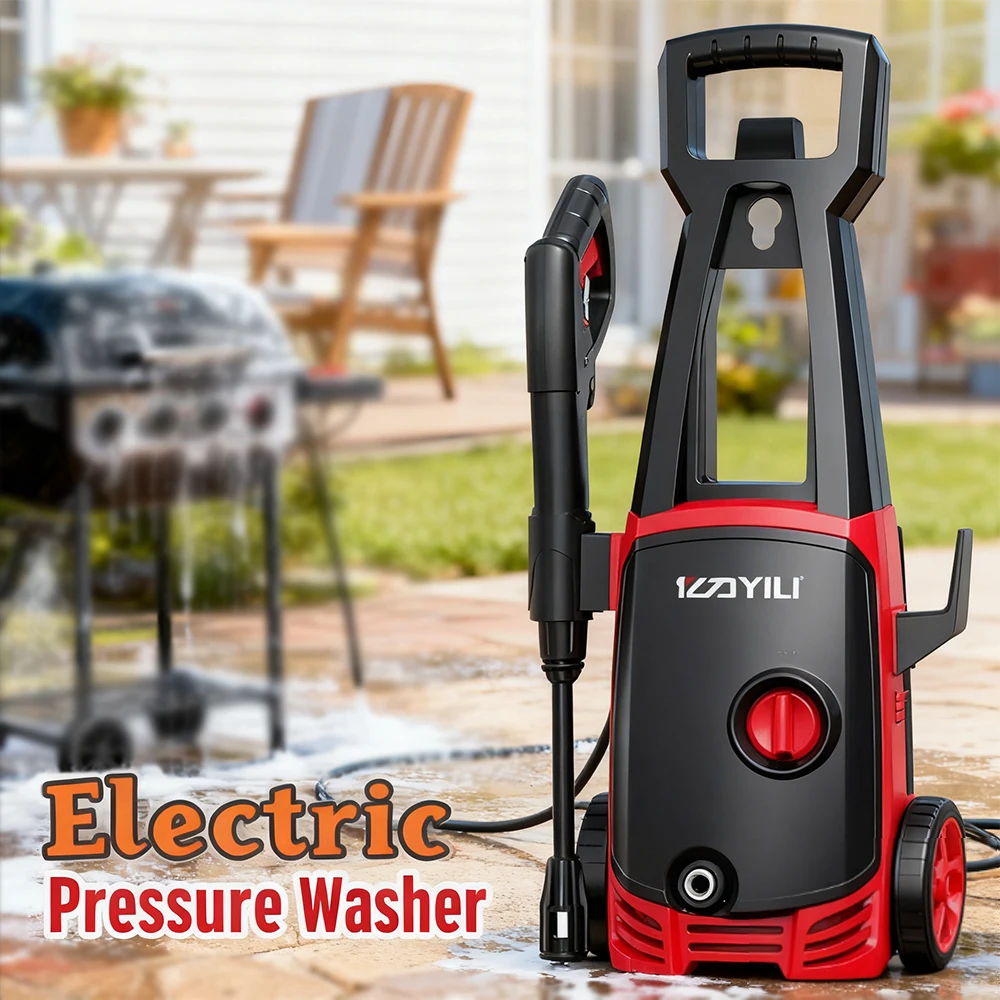120Bar High Pressure Washer Electric Cleaning Machine for Car Washing Outdoor Garden Patio Driveway Cleaner