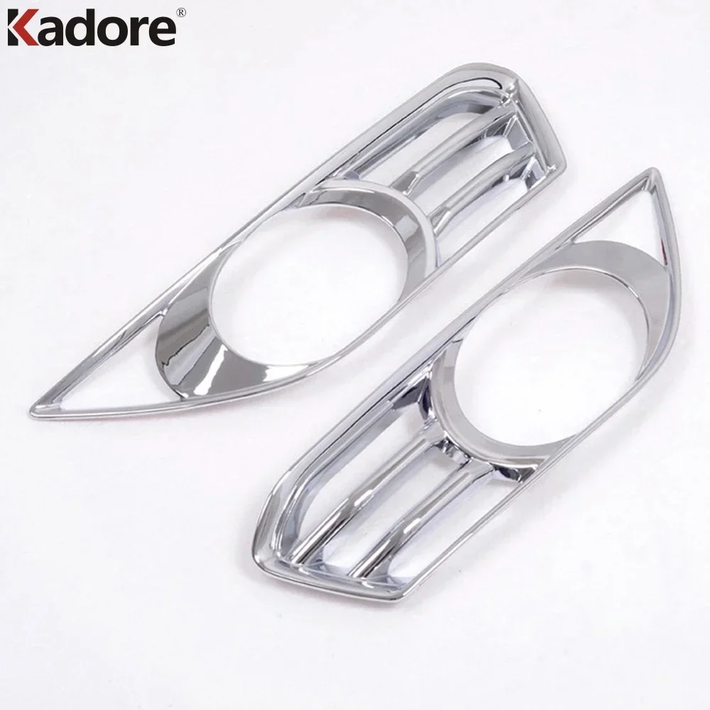 Front Fog Light Lamp Cover Trim For Ford Fusion Contour 2013 2014 Chrome Car Head Foglight Bezel Trims Exterior Accessories