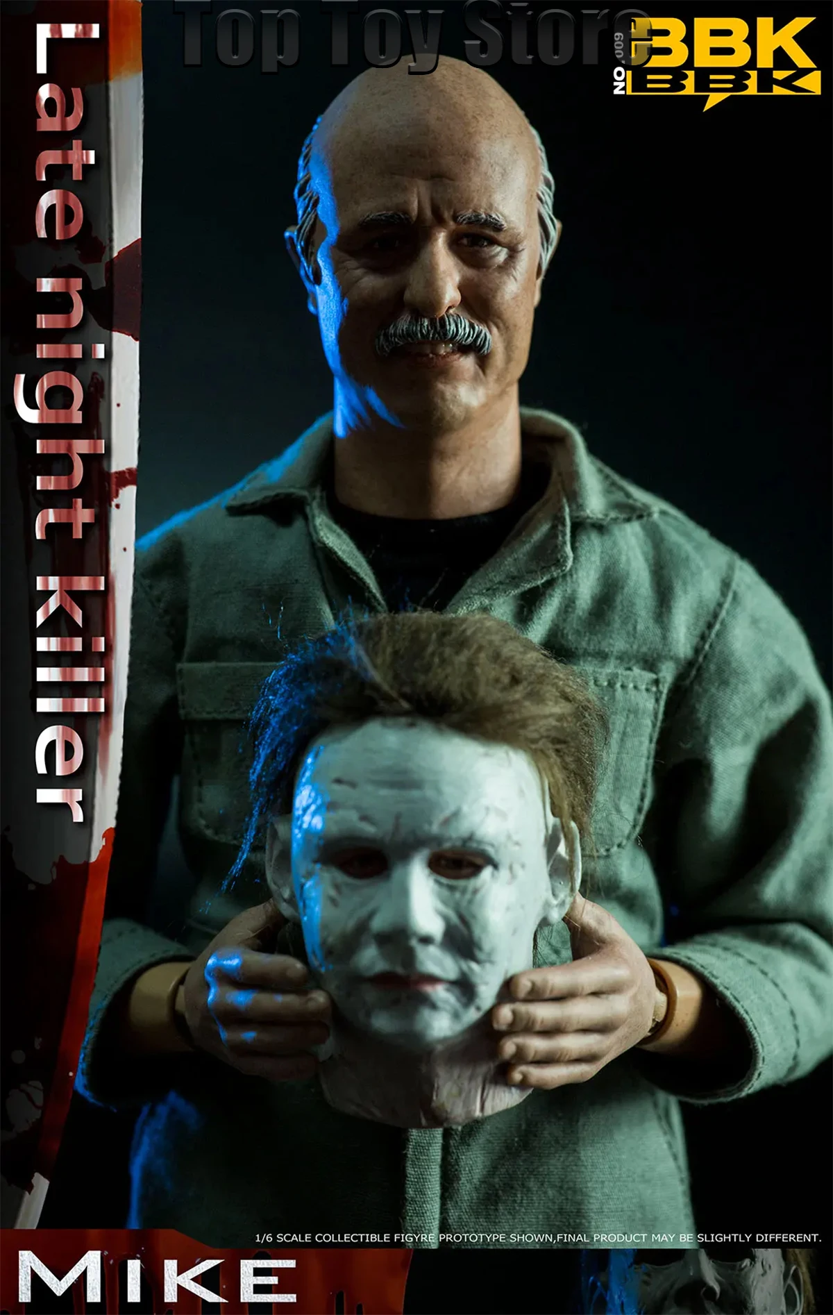 BBK BBK009 1/6 الهالوين في وقت متأخر الليل القاتل مايكل مايرز مع قناع القاتل مجموعة كاملة 12 "عمل الشكل تحصيل نموذج اللعب هدية #5