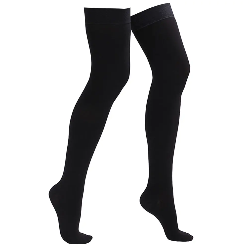1Pair Long Compression Socks Knee High Elastic Stockings Supple Breathable Comfortable Sports Running Socks for Varicose Veins