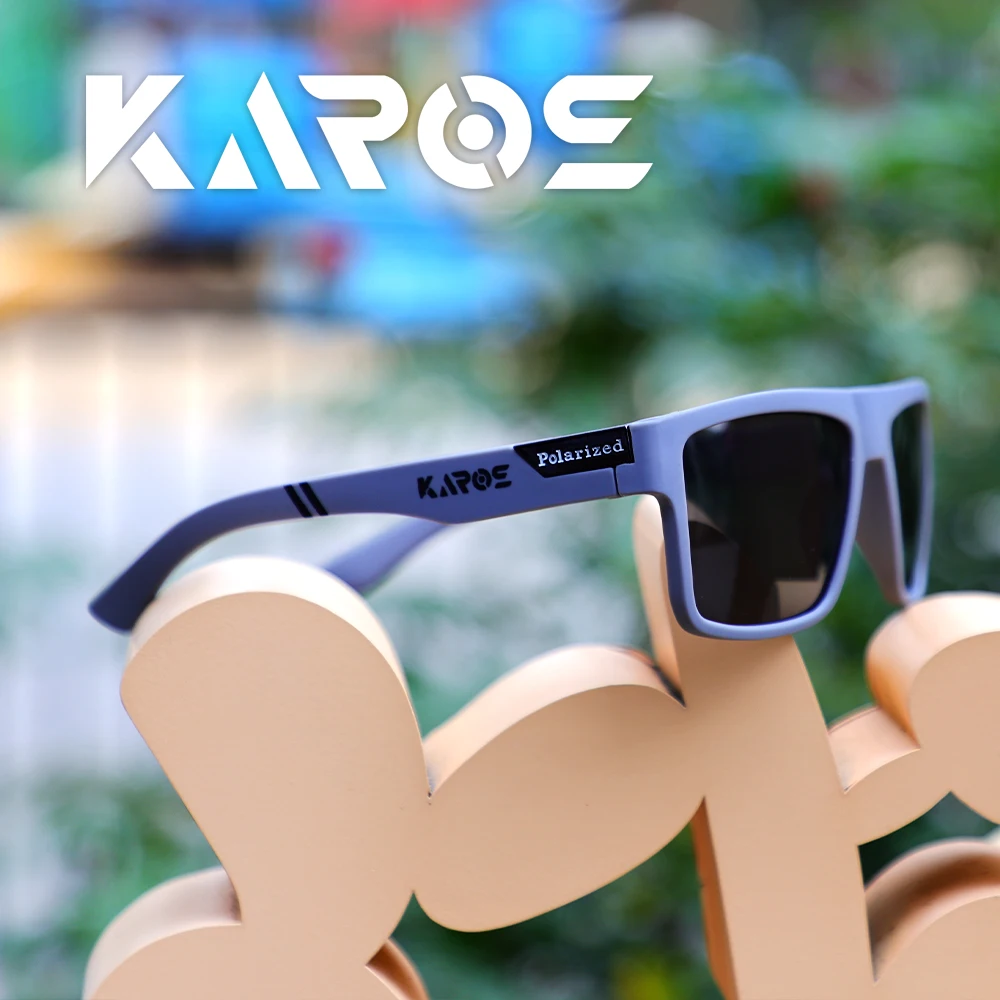 KAROS Mode Polarisierte Sonnenbrille für Männer und Frauen Luxus Fahren Angeln Reisen Vintage Quadratische Sonnenbrille für Herren UV400 Eyewear