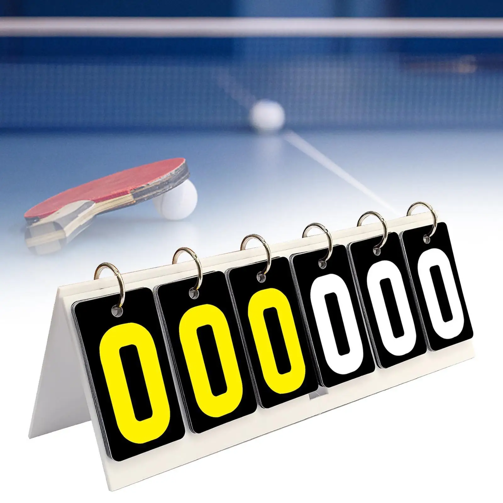 

Flip Score Board 6 digits Scoring Board Score Keeper Scorekeeper for Outdoor Activities Baseball Tennis Ball Volleyball Football