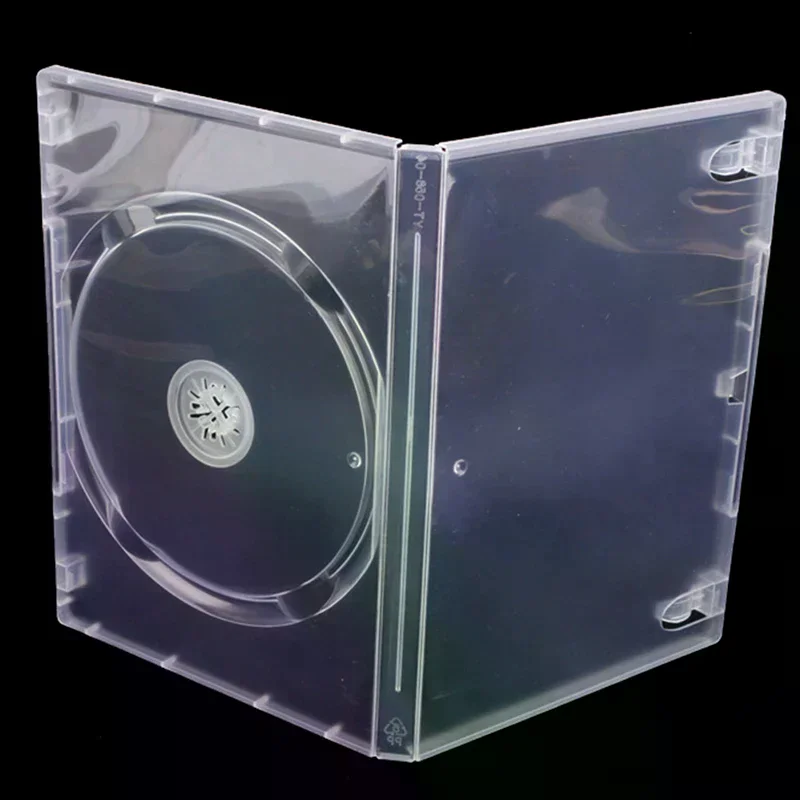 Transparent Bottom CD Box Empty CD Case PP Plastic Milky Transparent CD Case CD Case Capacity 1 Discs