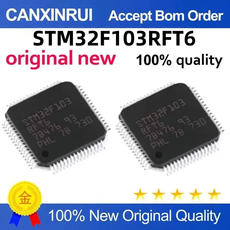 

STM32F103 STM32F103RFT6 QFP64 SMD Microcontroller Chip Quality Assurance Direct shooting is possible