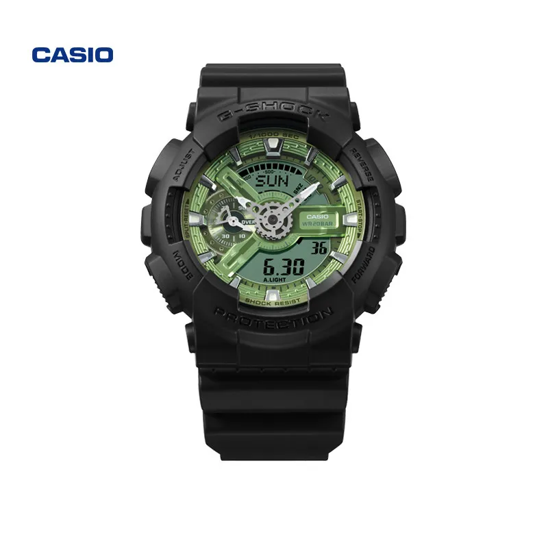 Reloj Deportivo Casio GA-110CD G-SHOCK Resistente al Agua con Esfera Verde
