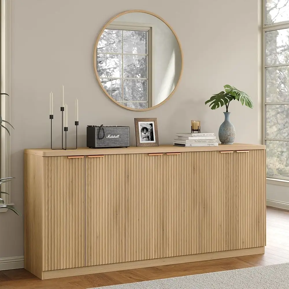 

70 Grand Sideboard with 6 Drawers for Dining or Living Room, Coffee and Wine Storage