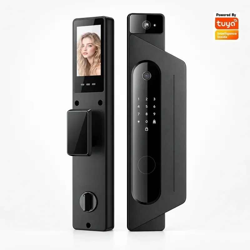 Smart Lock with 3D Face Recognition for Tuya App Waterproof Electronic Door Lock Keyless Entry Security System for Home