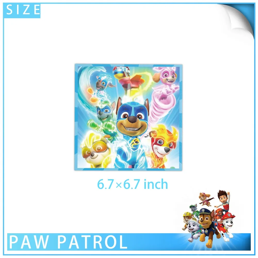 Paw Patrol Birthday Decorations Paper Disposable Tableware Set Cup Plate Napkins Tablecloth Baby Shower Kids Boys Party Supplies