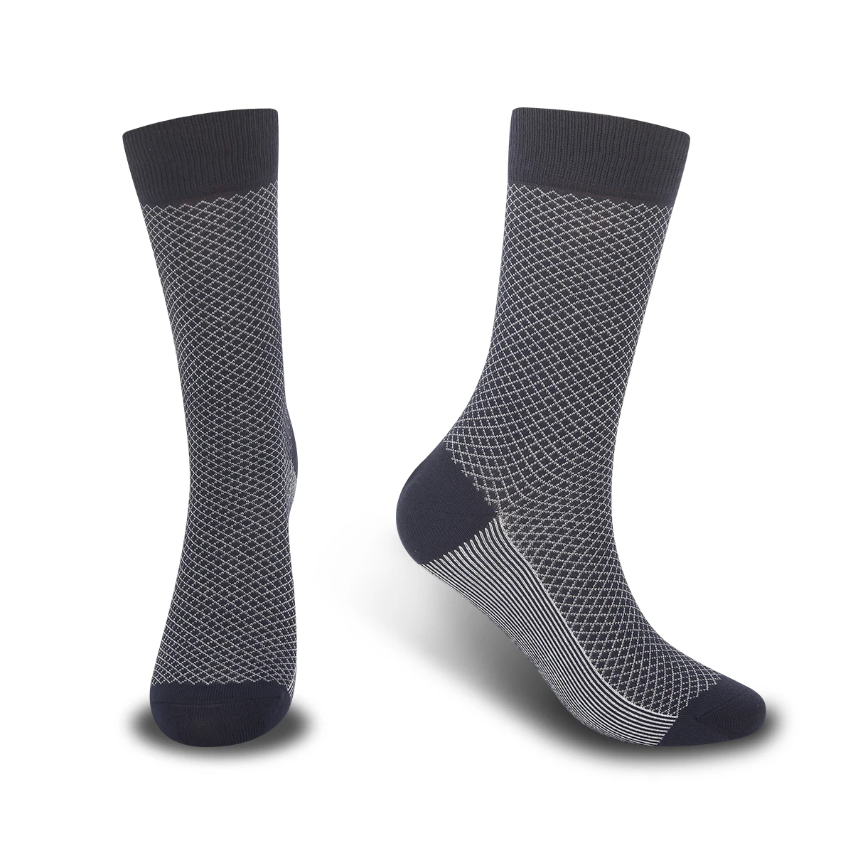 Men Polyester Crew Socks Mixed Chili Plaid Geometric Pattern Casual Mid Calf Socks Single Pair