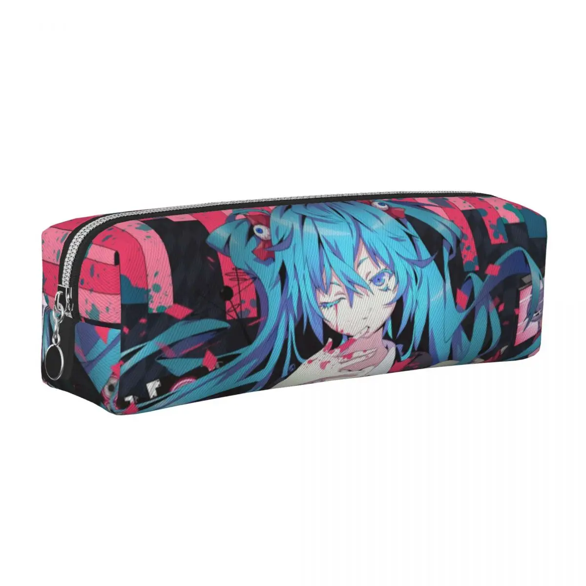 

Hatsune Miku Pencil Case Pen Box Bag Girl Boy Large Storage School Supplies Gift Pencilcases