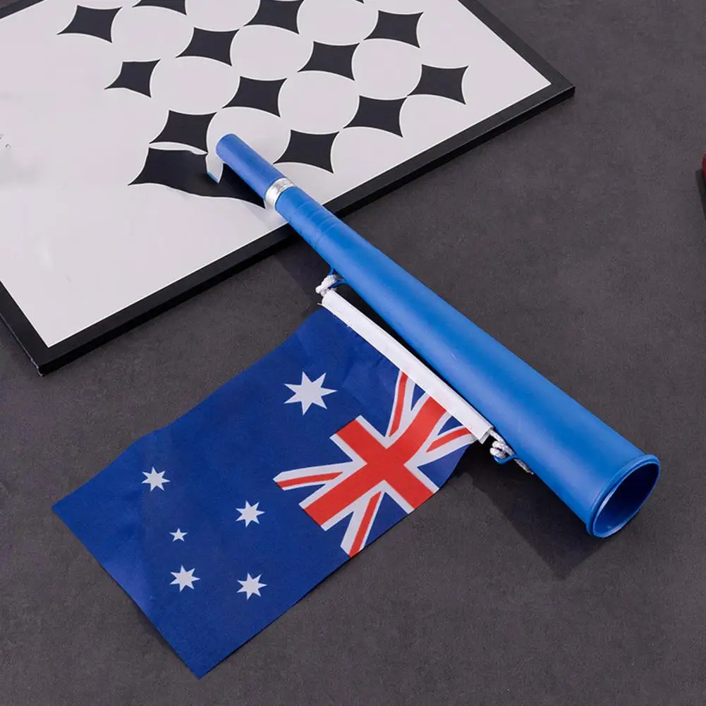 Long Stadium Horn Loud Sound Noise Maker Loud Stadium Horn with Flag for Sporting Events Graduation for Football for Loud