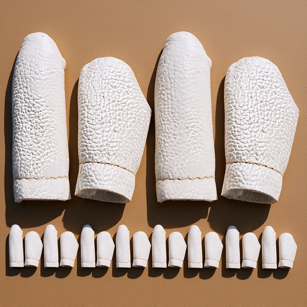 20 قطعة من واقيات أصابع كشتبان من الصوف للحياكة والخياطة والتطريز ذاتية الصنع قابلة للتنفس وناعمة ومرنة ومتينة #1