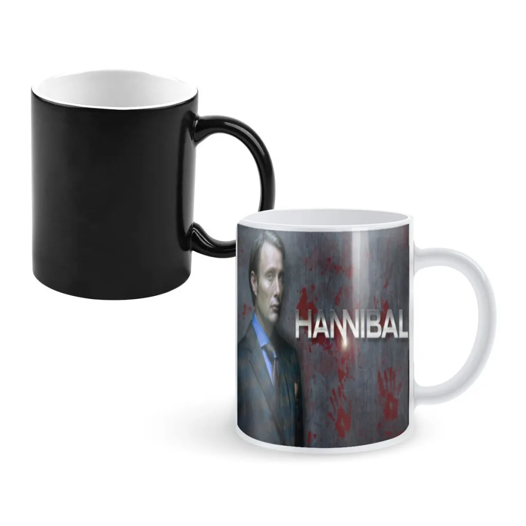 Hot TV series movie Hannibal vintage One Piece Coffee Mugs And Mug Creative Color Change Tea Cup Ceramic Milk Cups Novelty Gifts