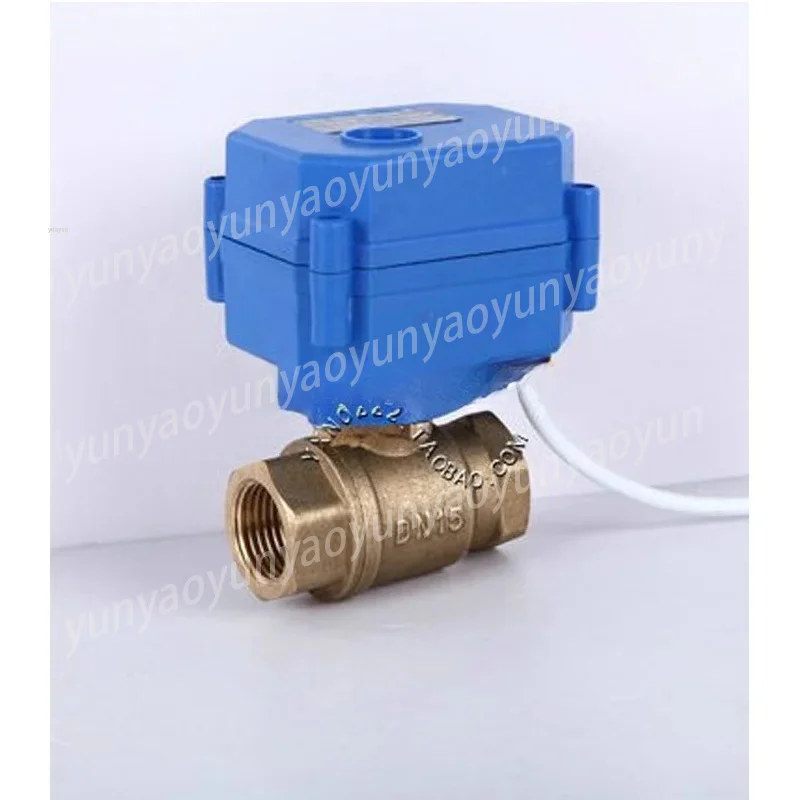 

DN15 1/2" Brass 1 inch Two Way Motorized Ball Valve DC5V 12V 24V AC220V Electric water valve 1/2" CR01 CR02 CR03 CR04 CR05
