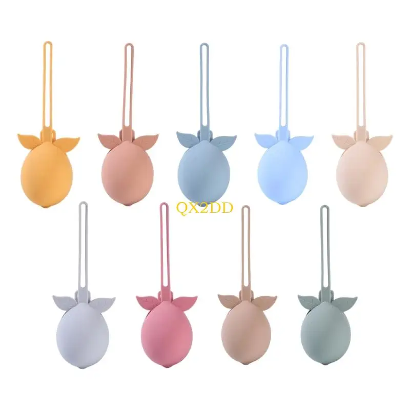 QX2D Silicone Pacifier Lovely Fruit Shaped Storage Bag Cartoon Box