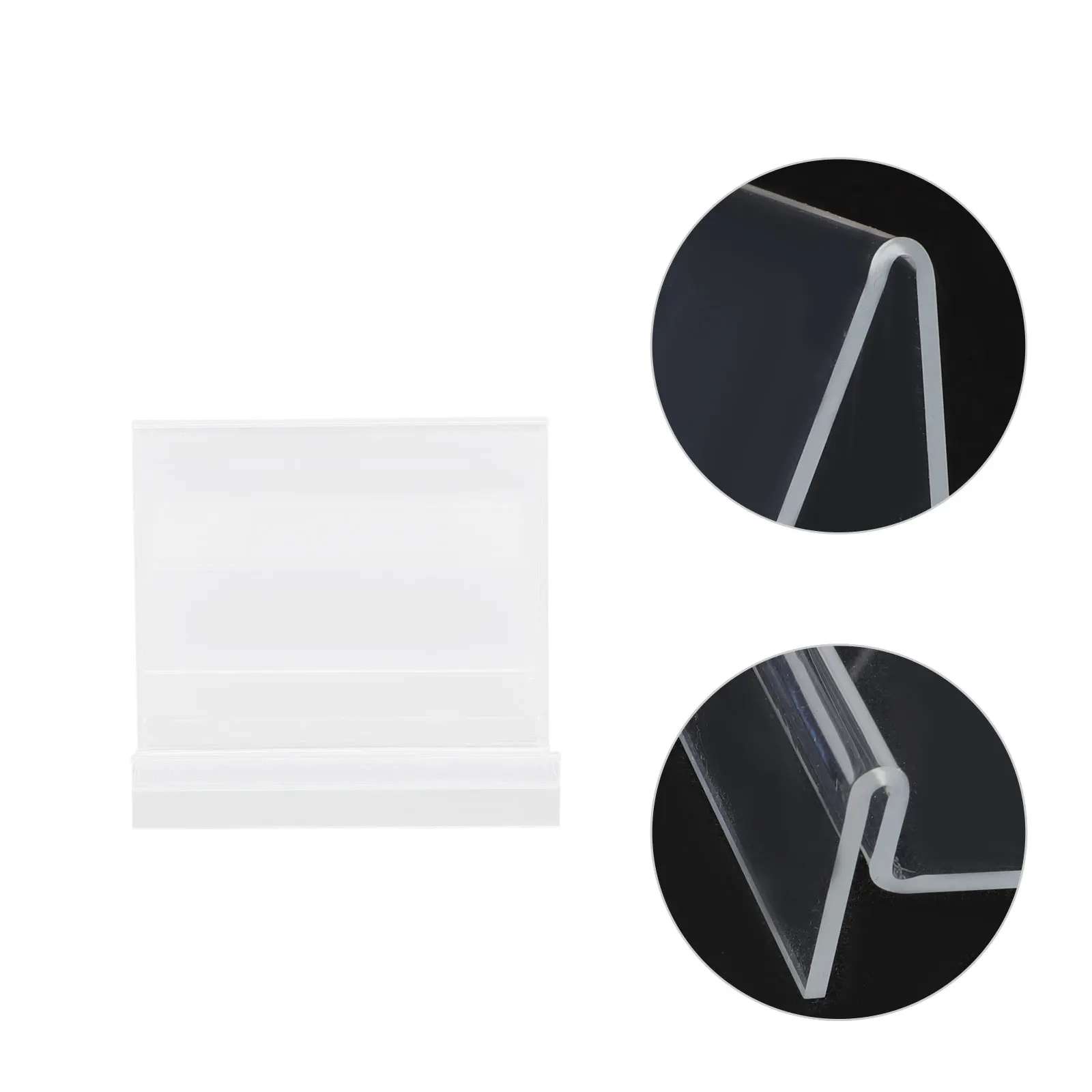 

2pcs Acrylic Book Display Stands Easel Stands For Pictures Transparent Magazine Holder Desktop Bookend Phone Stand