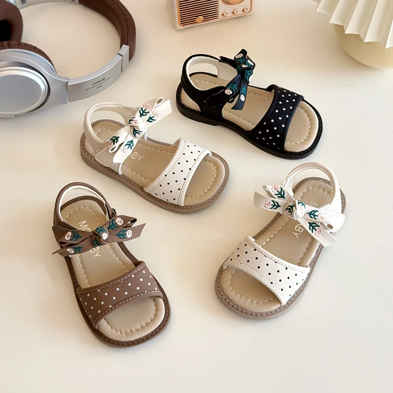 Childrens Sandals Summer New Brown Open-toe Lightweight Boys Girls Baby Beach Shoes Beige Fashion Soft Non-slip Kid Baby Sandals