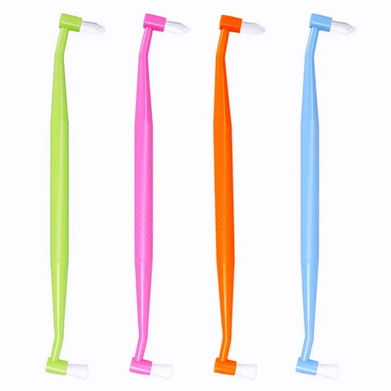 Dog Toothbrush Double Headed Pet Toothbrush Small Soft Hair Toothbrushes for Dog Teeth Cleaning Small Head Toothbrushes for Pet