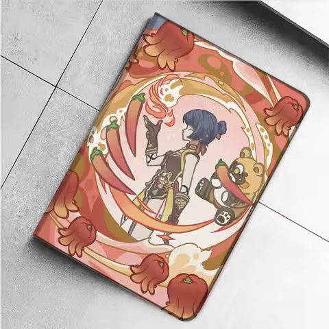 Genshin Impact Xiangling Case For iPad 10.2 7th 8th 9th Air 2 3 Mini 1 2 3 5 Case Luxury Silicone For iPad Air 4 iPad Pro11 Case