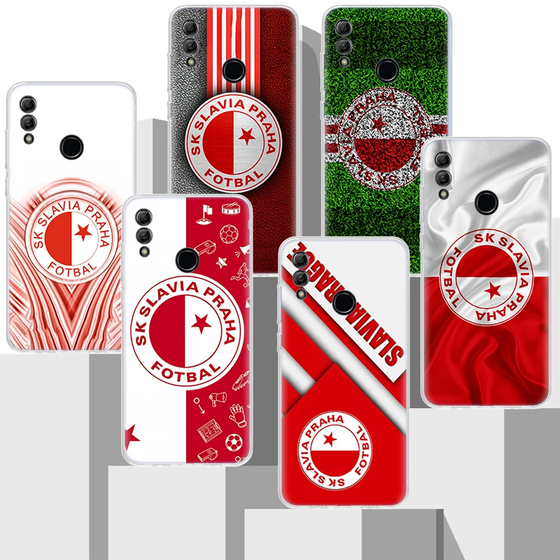 Sk Slavia Praha Czech Republic Soft Silicone Phone Case For Huawei Honor 10 Lite 9 8A 8X 8S 9X Pro Y5 Y6 Y7 Y9S P Smart Z 2019 1