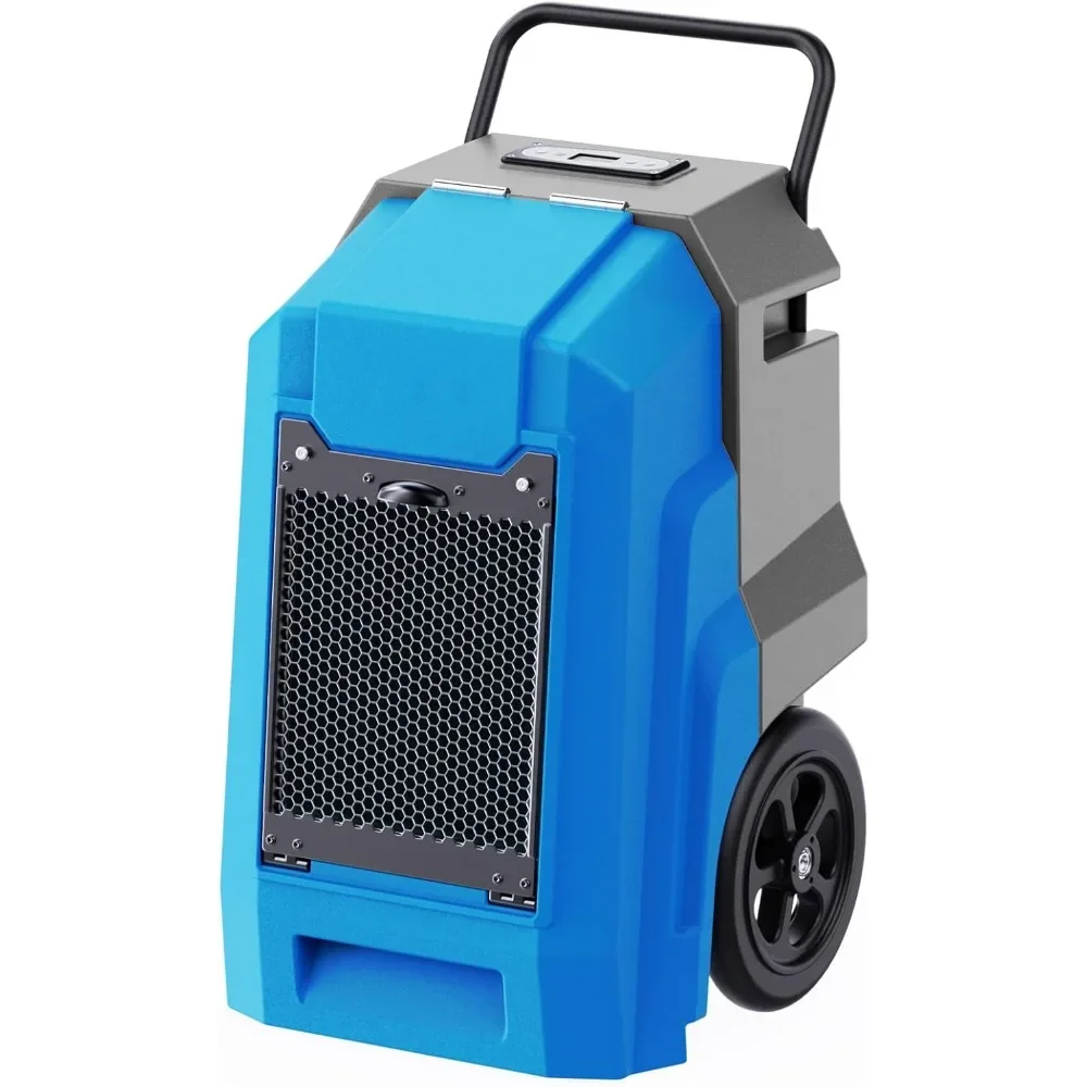 Industrial Dehumidifier with Pump and Drain Hose, Portable Commercial Dehumidifier with Wheels for Home, Basements