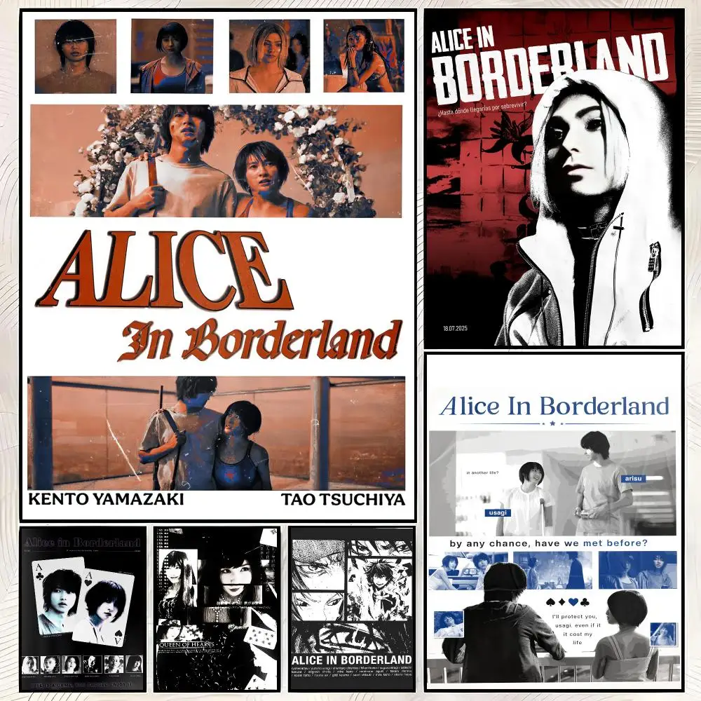 TV Series A-Alice in Borderland Poster Trendy HD PP Paper Waterproof Wall Art Print for Bedroom Living Room Decor