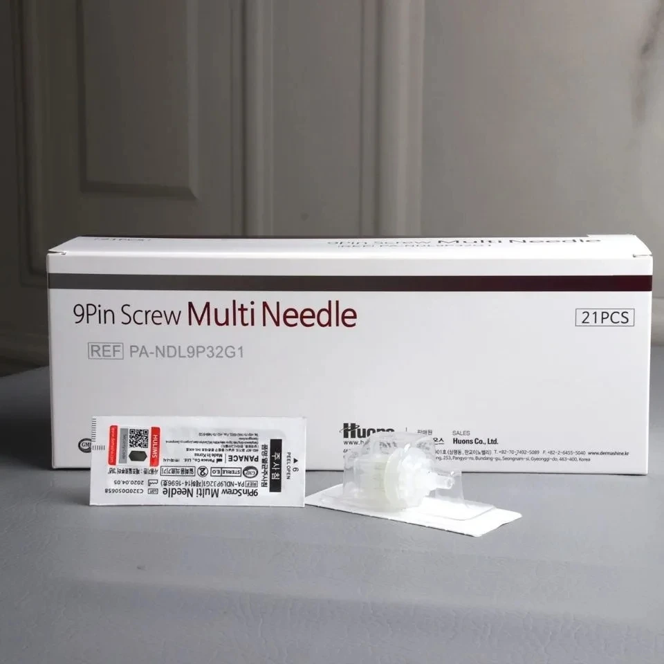 21pcs/box Korean 9-Pins Hand Skincare Tools Rotate Gently to Adjust Needle Penetration Depth from 0‑2 mm According to You