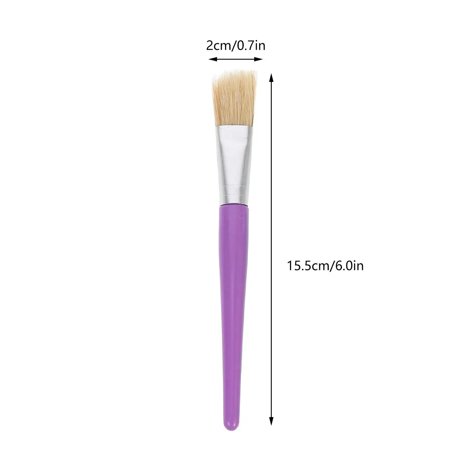 20Pcs Oil Painting Brush Painting Brush Colorful Comfortable Handle Paint Supplies Creative Doodle Tool Parent