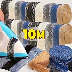1-10M Self-Adhesive Pants Hem Paste Tape Trouser Edge Paste Iron-on Pant Shorten Repair Jean Hemming Tape For DIY Sewing Fabric