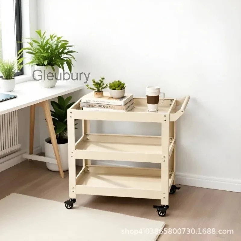Metal Multi-functional Salon Trolley Three-layer Salon Trolley Kitchen Commercial Furniture Carrello Parrucchiere ZY40TC
