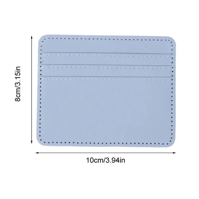 1 قطعة بو الجلود حامل بطاقات التعريف الشخصية لون الحلوى البنك بطاقة الائتمان صندوق متعدد فتحة سليم بطاقة المحفظة النساء الرجال بطاقات الأعمال غطاء #6