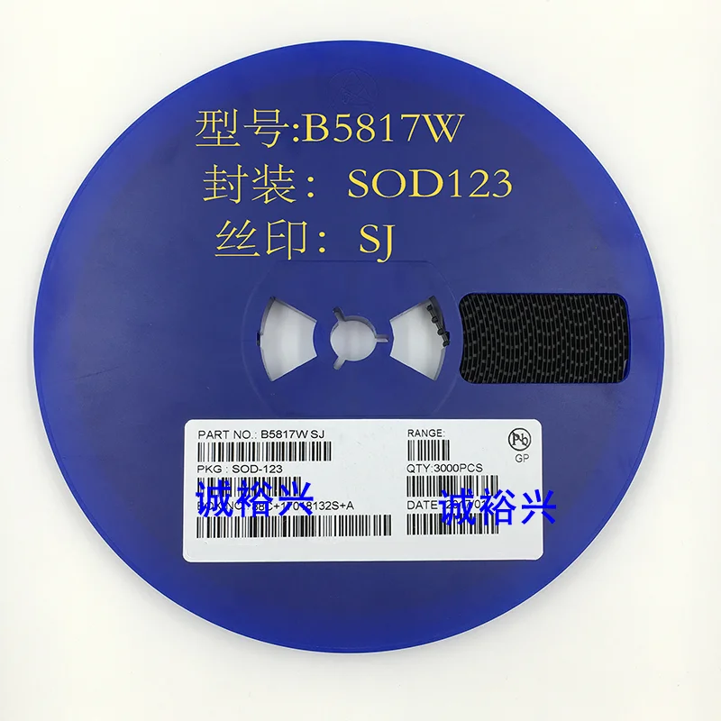 B5817W SJ SOD-123，100PCS，Schottky Diode