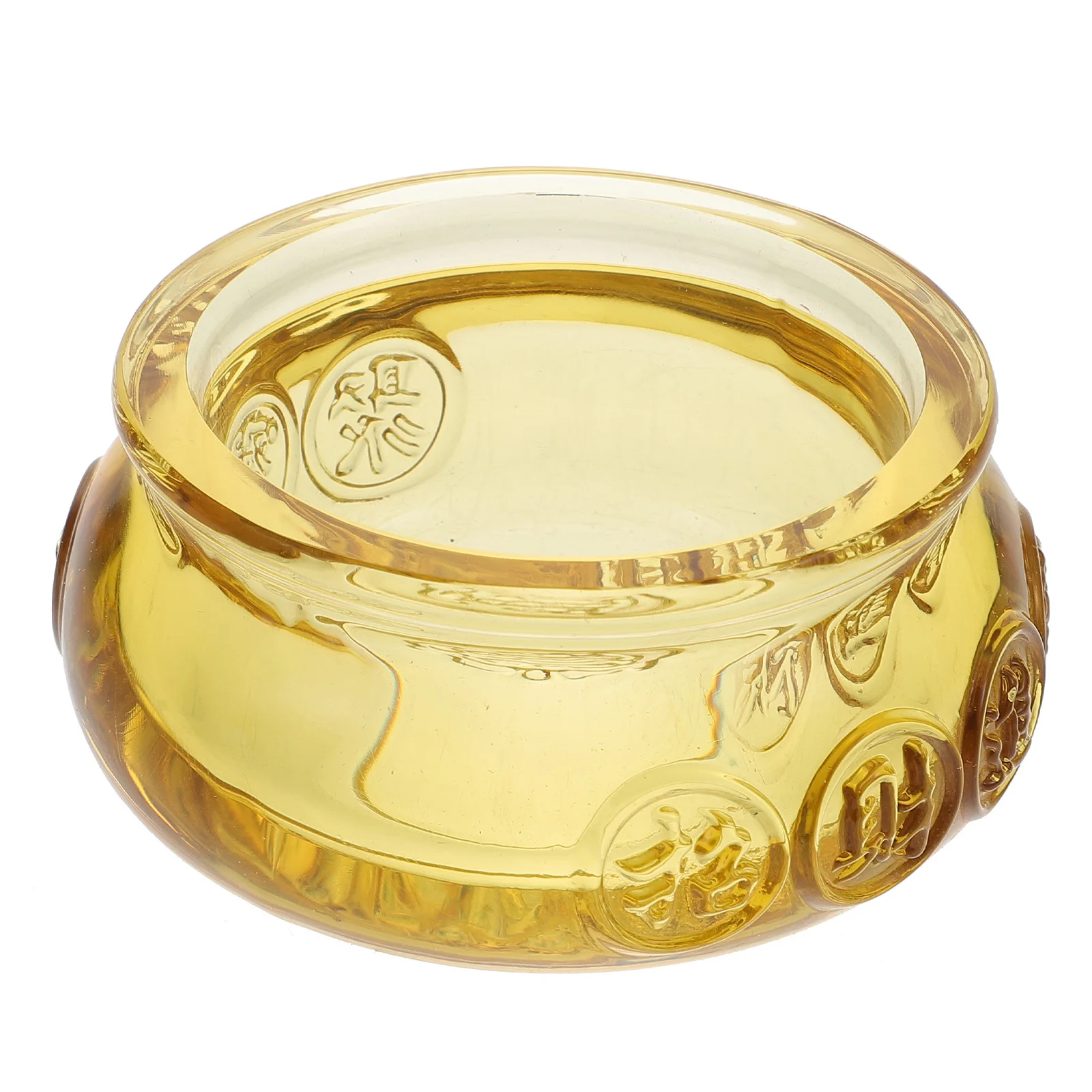 

Chic Crystal Treasure Basin Desktop Ornament Living Room Office Feng Shui Decoration Decor Feng Shui Decor