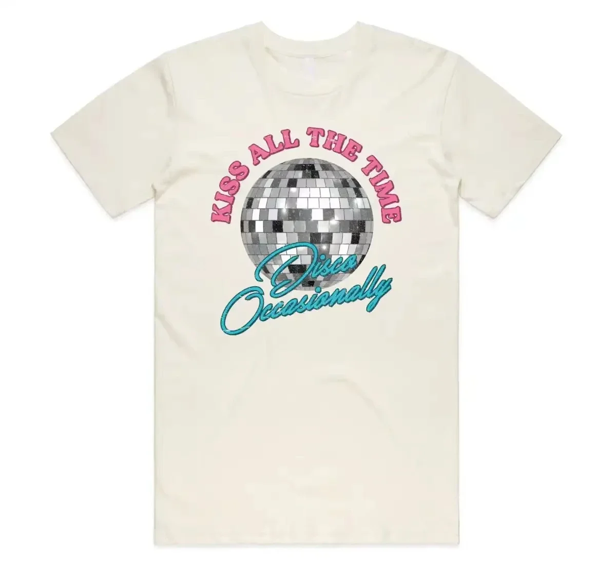 2026  Album Kiss All The Time Disco Occasionally Same Style Print T-shirt Men Women Summer New Casual Tees