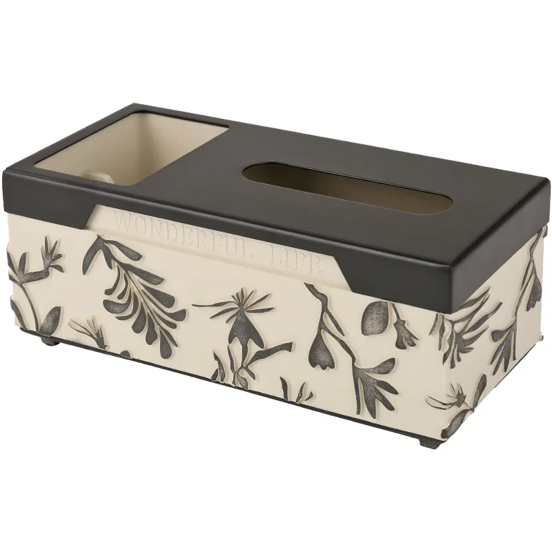 Nordic multifunctional tissue box, living room coffee table, remote control, storage box, dried fruit tray, ashtray, light luxur