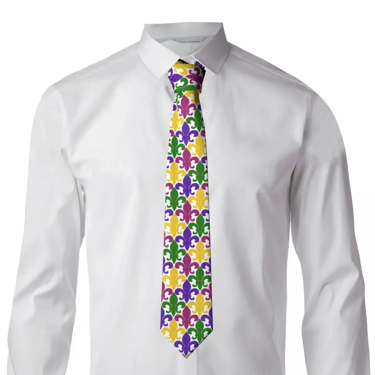 Fleur De Lis Mardi Gras Tie Necktie Tie Clothing Accessories