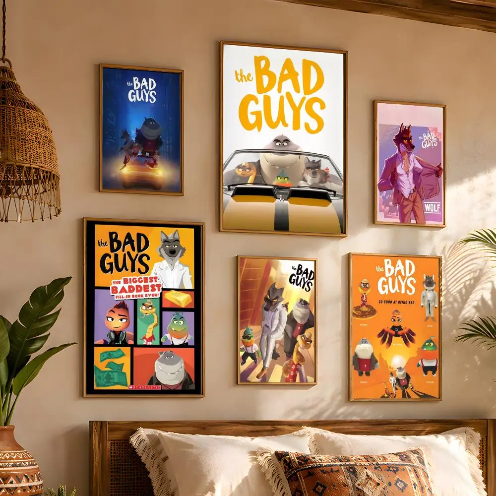 2Popular cartoons The B-Bad G-Guys 2 Desk Area Makeover Desk Wall Upgrade Clean Minimalist Vibe Easy Room Styling Bedroom Poster