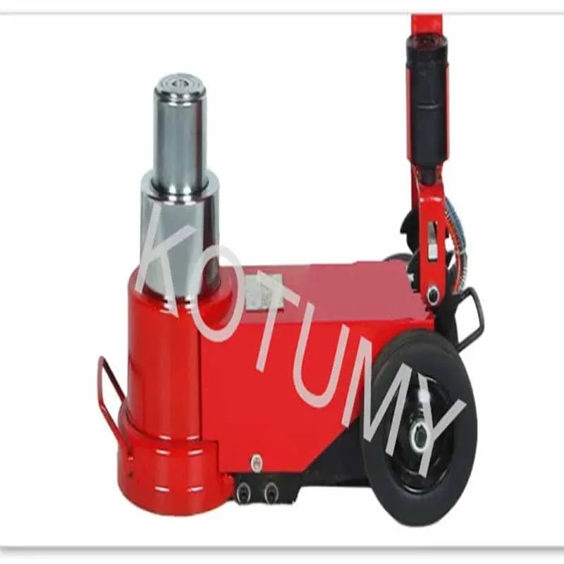 KOTUMY Horizontal Pneumatic Jack 30T Air Lift Heavy Truck Single/Double Folding Lever Overpressure Protection Auto Repair Tool