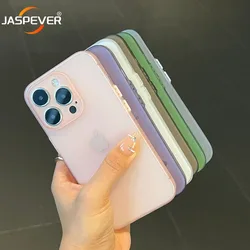 Luxury 0.3MM Ultra Thin Matte Soft Case For iPhone 15 14 13 12 11 Pro Max Plus Mini Silicone Transparent Frosted TPU Back Cover