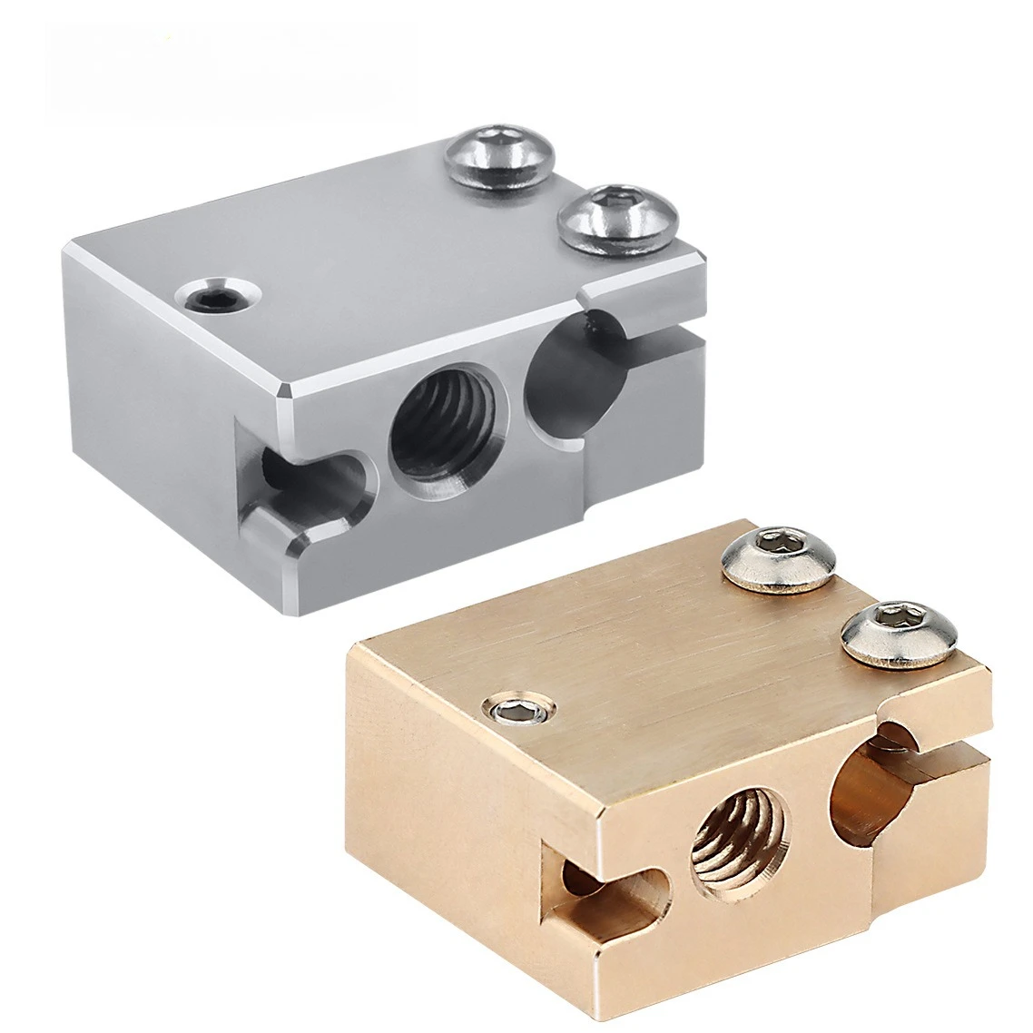 

3D printer accessories New E3D Volcano heating aluminum block PT100 brass heating block