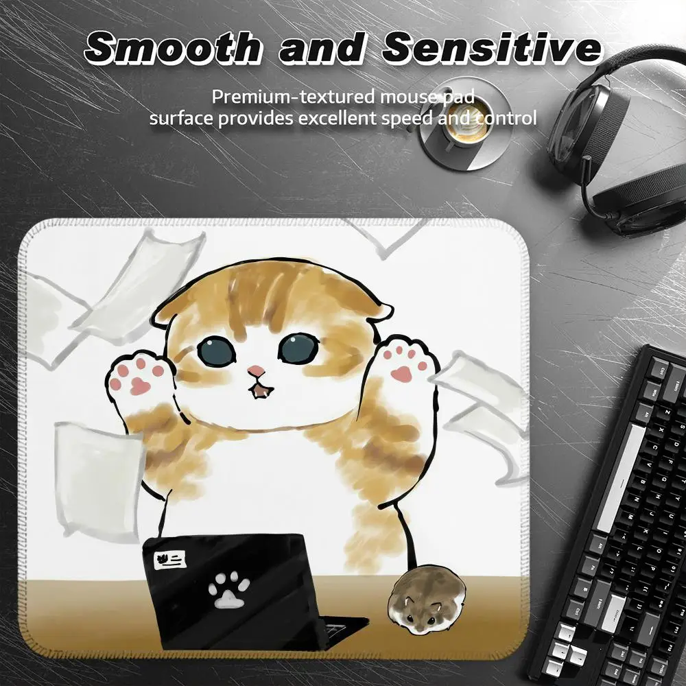 

Mofusand Cat Mouse Pad SKY Small Desk Pad Mouse Boy Gift for Play games Keyboard Wireless Desktop Computer Coasters