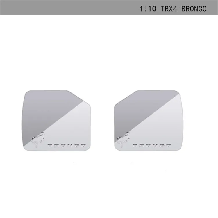 

Metal Reflective Rearview Mirror Reflector For 1/10 Rc Car Traxxas Trx-4 92076-4 Trx4 Bronco Parts Reflector