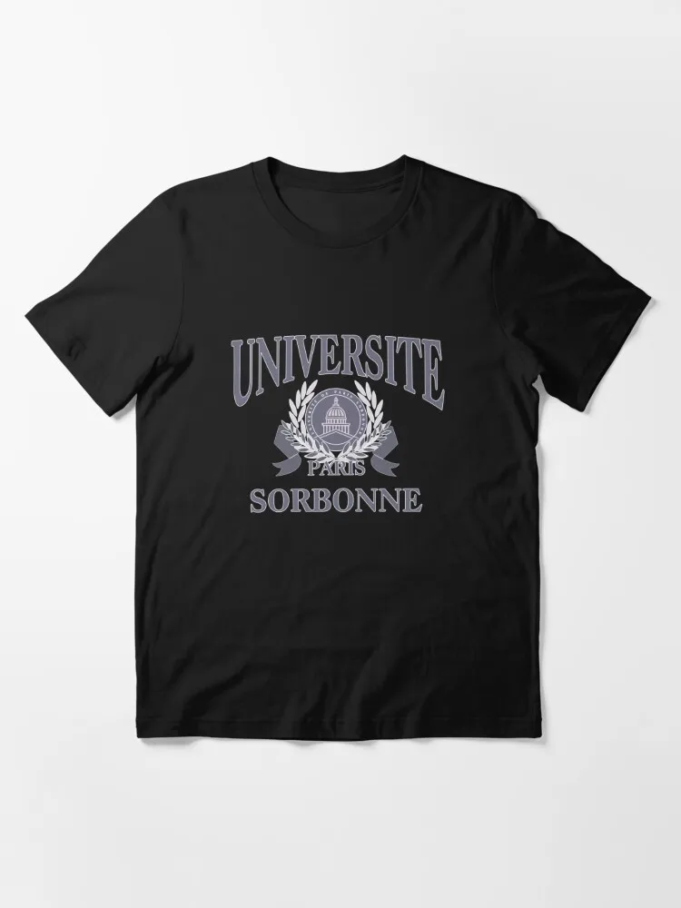 Universite of Sorbonne Paris Essential T-Shirt  Oversized 100% Cotton Tops Tee