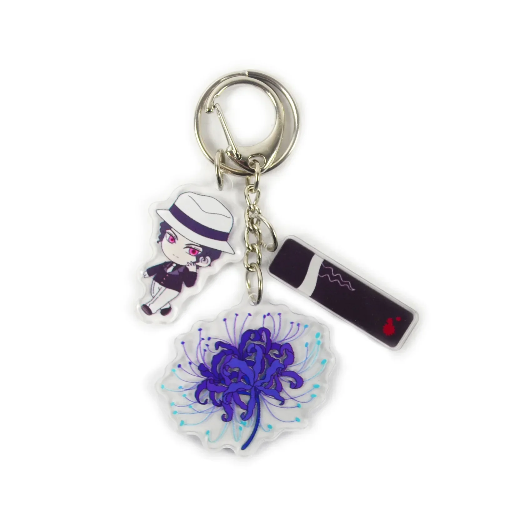 Kibutsuji Muzan Keychain Anime Kokushibou Douma Akaza Nakime Gyokko Gyuutarou Enmu Acrylic Keychain Backpack Pendant