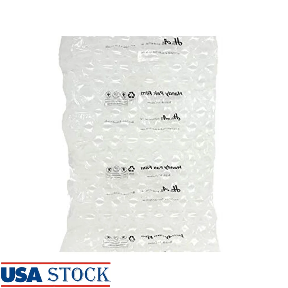 Air Bubble Cushion Film Mini Pak'R Machine 656Ft Roll LDPE Material 1/2in Inflated Thickness Easy Tear Perforations RFID Tag