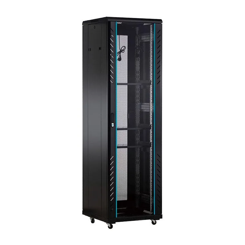 19-Inch standard cabinet 1.2 meters thick 18U42U switch wall-mounted monitoring weak current audio server