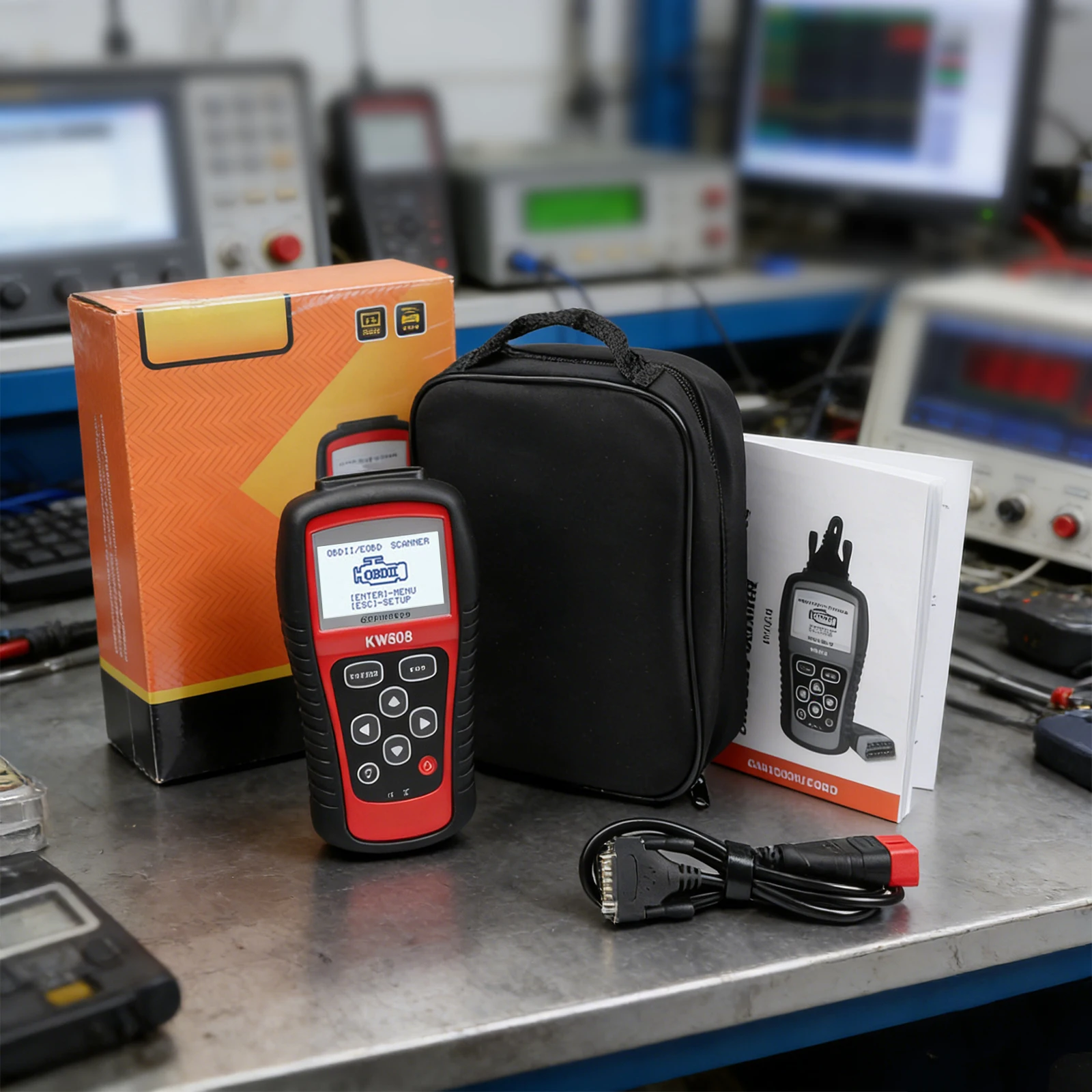MS509 KW808 Automotive Diagnostic Tool with Built in DTC Library Real Time Data Stream Oxygen Sensor Monitoring
