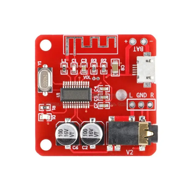 

Bluetooth 4.2 lossless audio receiver module Bluetooth decoder board DIY car audio amplifier modification XH-A250