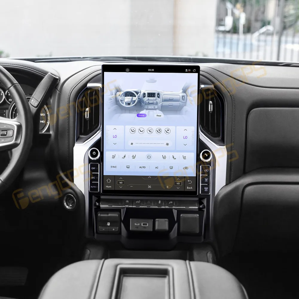 Autozubehör Radio für Chevrolet Silverado 2019-2023 Android Auto GPS-Navigation Multimedia-Stereo-Empfänger Haupteinheit Offline