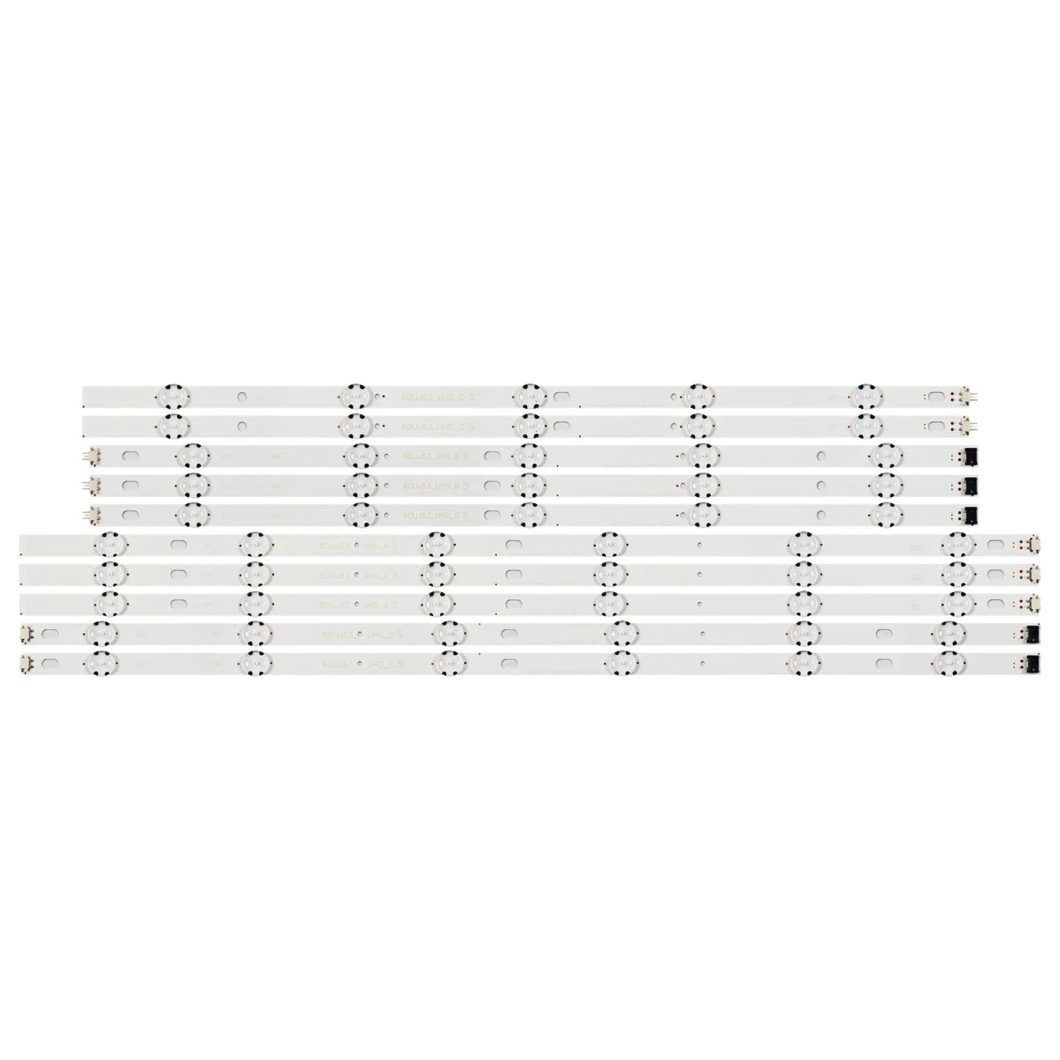 LED Backlight 11 Lamp strip For Innotek 17Y 60inch _A B C D type_Rev0.0 60UJ6300 60UJ635V 60UJ6500 60UJ630T NC600DGE-AAFX
